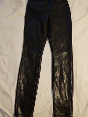 [BLANKNYC] Vegan Leather Seamed Leggings - Black, Size 26